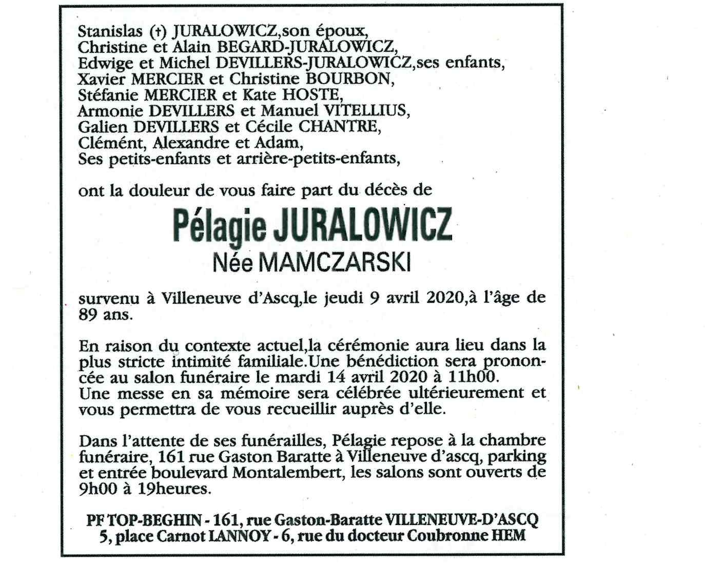 Avis De Décès Pompes Funèbres Top Beghin